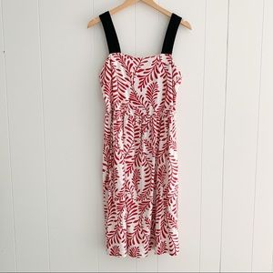 NWT Who What Wear Tropical Print Linen Blend Dress